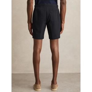 REISS Deck Drawstring Chino Shorts in Navy